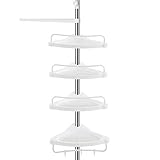 SONGMICS Duschregal höhenverstellbar, Eckregal fürs Badezimmer,...