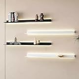 LED-Wandregale, Aluminiumlegierung, doppelseitig, montiertes Regal...