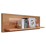 Lomadox Wohnzimmer Wandboard Wandregal mit 123 cm Breite in Buche...
