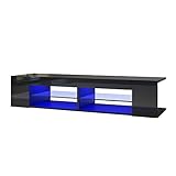 SONNI TV Board, Fernsehtisch, Lowboard, mit LED Beleuchtung, 12 Farben...