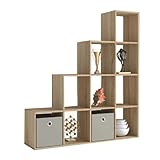 nabbi Würfelregal, Bücherregal, Buchregal für Büro, Wohnzimmer...