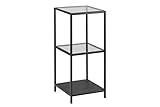 AC Design Furniture Jörn Metall Bücherregal mit 2 Ablagen, Regal aus...