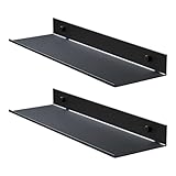 DecorDwell Wandregal 40 cm, Metall Schwimmende Regale für Bücher...