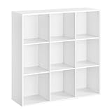 VASAGLE Bücherschrank, Bücherregal, mit 9 Fächern, Büroregal,...