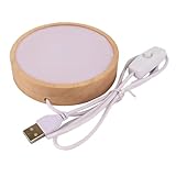 Sharplace LED -Holz Display Basis LED Nightlight Basis Dekoration USB...