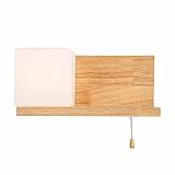 TkTsjtle Nordische Massivholz-Wandleuchten, Moderne Minimalistische...