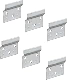 Gedotec Aufhängeschiene Metall verzinkt | 6 Stück - Wand-Befestigung...