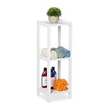 Relaxdays Standregal mit 3 Ablagen, quadratisches Küchenregal, H x B...