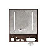 Smart-Badezimmerschrank zur Wandmontage mit Anti-Beschlag-Beleuchtung,...