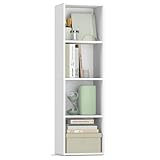 VASAGLE Custos Kollektion - Bücherregal, 4-stöckiges Regal, offenes...