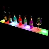 LED-beleuchteter Weinflaschenständer Home Bar Beleuchtung Weinregale...