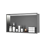 HEFJIAYCIQ LED-Einbauleuchte Für Duschnische, wasserdichte Wandablage...