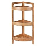 Mojawo Bambus Eckregal Wandregal Badregal Badezimmer Regal 100% Bambus...