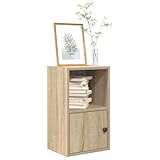 ULUYYUC Bücherregal Sonoma-Eiche Holzwerkstoff 31x24x52 cm Schmaler...