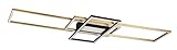 Trio Leuchten LED Deckenleuchte Irvine 620010408, Metall Messing matt,...