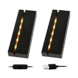 Led Sockel Holz, Led Display Basis, 2 Stück/4 Stück Led Lichtsockel...