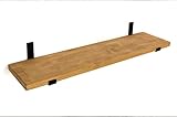 Wandregal Holz 140x25 cm - Regalbrett Holz - Moderner Stil und...