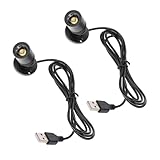 jojofuny 2er Set USB LED Schrankstrahler Mini Spotlights Für...