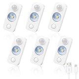 LED-Bewegungsmelder-Leuchten für den Innenbereich, wiederaufladbar,...