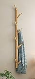 Dekoleidenschaft Wandgarderobe Bambus mit 11 Haken, braun, 100 cm...