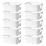 LYLIDIA 10 Stück Aufbewahrungsbox Kunststoff Aufbewahrungskorb mit...