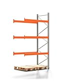REGALWERK Palettenregal Artus - Anbauregal mit 4 Ebenen - Fachlast...
