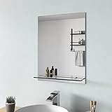 S'AFIELINA Badspiegel mit Ablage 45x60 cm Spiegel mit Ablage...