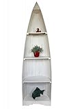 Naturesco Bootsregal Standregal Regal Boot massiv Holz maritim Weiss...