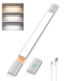 EZVALO Schrankbeleuchtung Kabellos 50CM, 2200mAh Abnehmbarer Akku,...