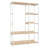 SONGMICS Kleiderschrank offen, Kleiderständer, Garderobenständer,...