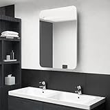LED Bad Spiegelschrank Badezimmerspiegel mit Beleuchtung, Wandschrank...
