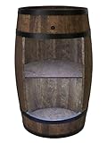CREATIVE COOPER Holzfass Hausbar mit LED-Leuchten - Weinschrank im...