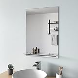 S'AFIELINA Badspiegel mit Ablage 50x70 cm Spiegel mit Ablage...