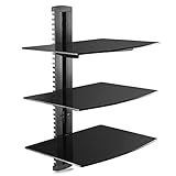 suptek 3 Floating Regal Multimedia Wandregal TV Rack Wandhalterung Mit...