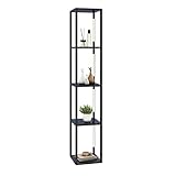 RELAX4LIFE Stehlampe mit 4 LED-Stangen & 4 Regalen, Dimmbare...