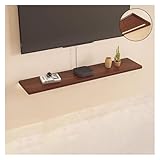 ZCXMNL Schwebendes Regal Mit LED-Beleuchtung, Wandregal Aus Holz,...