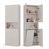 CDF Badezimmerschrank Bad Schrank Mit Wäschekorb Kashmir Badschrank...