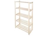 STOLMAK Holzregal Standregal 170x80x38 cm (HxBxT) Lagerregal mit 5...