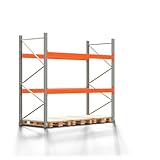 Palettenregal Artus - 2,5 x 2,8 x 1,1 (HxBxT) - 3 Ebenen - 1 Feld -...