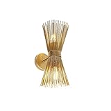 Qazqa - Landhaus I Vintage Art Deco Wandleuchte Gold I Messing...