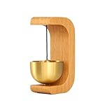 Vibsky Dekorative Windspiele aus Holz und Messing, Türklingel mit...