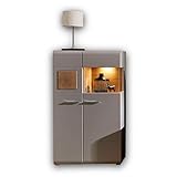 Stella Trading FUN PLUS 2 Kleine Vitrine in Basalt mit schönen...