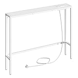 MAHANCRIS Konsolentisch mit Ladestation, 100 cm Eingangstisch,...