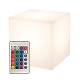 8 seasons design Shining Cube LED-Würfel (43cm) weiß, mit...