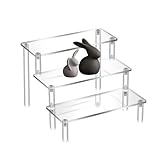 HASLED Acryl Display Ständer (3-stöckig) 20x8cm - Transparentes...