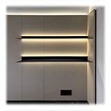 IEOWY 1 Stück LED-Schweberegal mit LED-Beleuchtung, Wandregal aus...