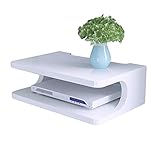 Schwebendes Regal Wandmontiertes TV-Schrankregal TV-Konsole Router...
