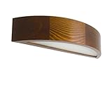 STOLARNIA PIKA Modern Braun Halbrunde Wandbeleuchtung - Wandlampe Holz...