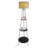 Ecoggeder Stehlampe Wohnzimmer Stehleuchte Licht Eisen Leselampe 160CM...