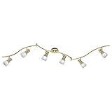 Trio Leuchten LED-Schiene 'Levisto' in Messing matt, Glas...